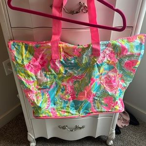 Lilly Pulitzer packable/foldable tote - Florida print